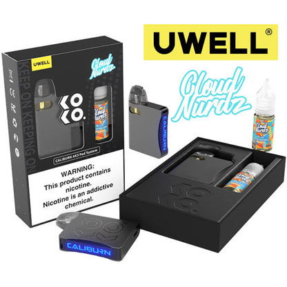 Uwell Caliburn AK3 Pod Kit & Salt 10mL | Uwell Pod Kit System Bundle - Shop Shefa