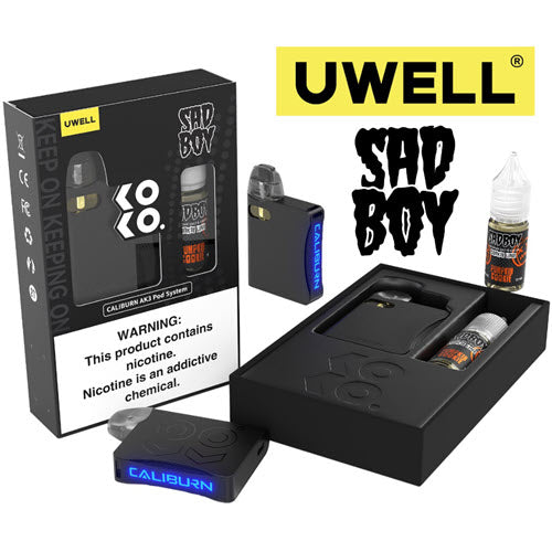Uwell Caliburn AK3 Pod Kit & Salt 10mL | Uwell Pod Kit System Bundle - Shop Shefa