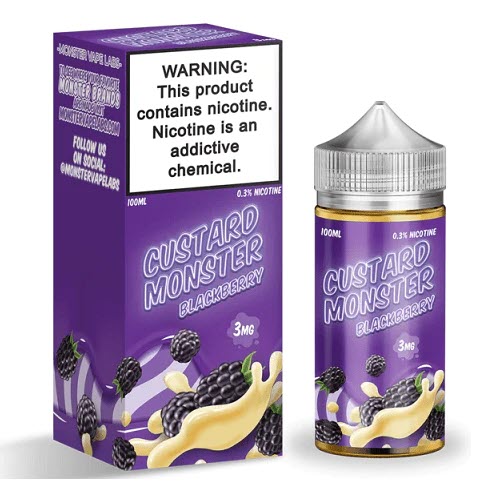 Custard Monster Blackberry Custard 100ML - Shop Shefa
