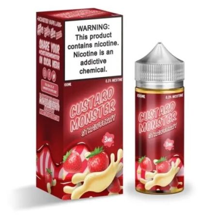 Custard Monster Strawberry Custard 100ML - Shop Shefa