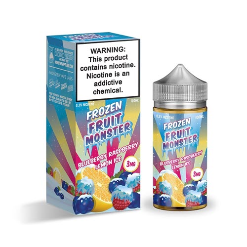 Frozen Fruit Monster Blueberry Raspberry Lemon Ice 100ML - Shop Shefa