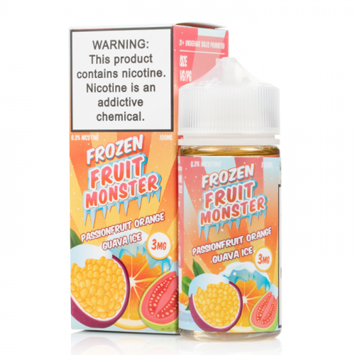 Frozen Fruit Monster Passionfruit Orange Guava Ice 100ML - Shop Shefa