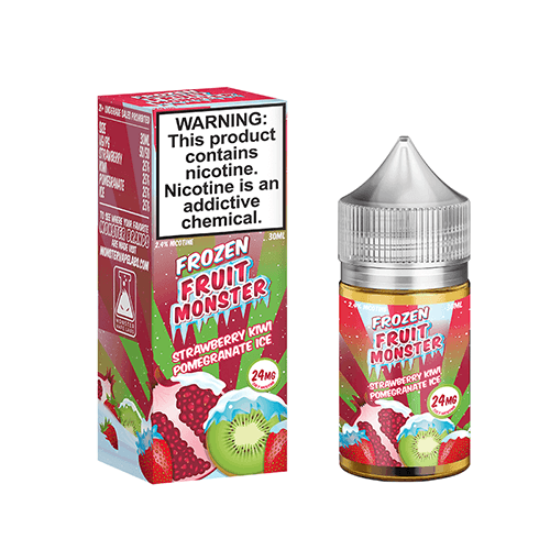 Frozen Fruit Monster Strawberry Kiwi Pomegranate Ice Salt 30ML - Shop Shefa