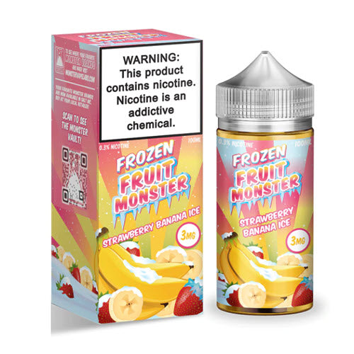 Frozen Fruit Monster Strawberry Banana Ice 100ML - Shop Shefa