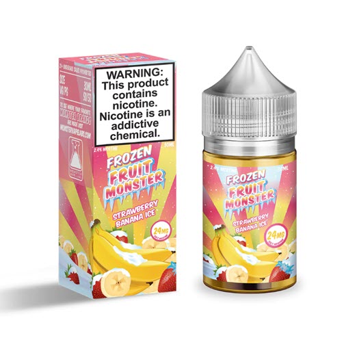 Frozen Fruit Monster Strawberry Banana Ice Salt 30ML - Shop Shefa