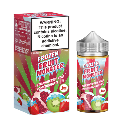 Frozen Fruit Monster Strawberry Kiwi Pomegranate Ice 100ML - Shop Shefa