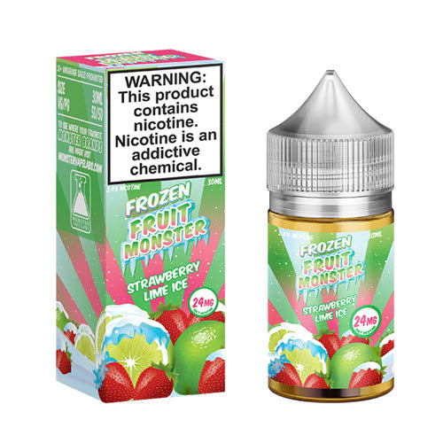 Frozen Fruit Monster Strawberry Lime Ice Salt 30ML - Shop Shefa