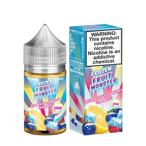 Frozen Fruit Monster Blueberry Raspberry Lemon Ice Salt 30ML - Shop Shefa