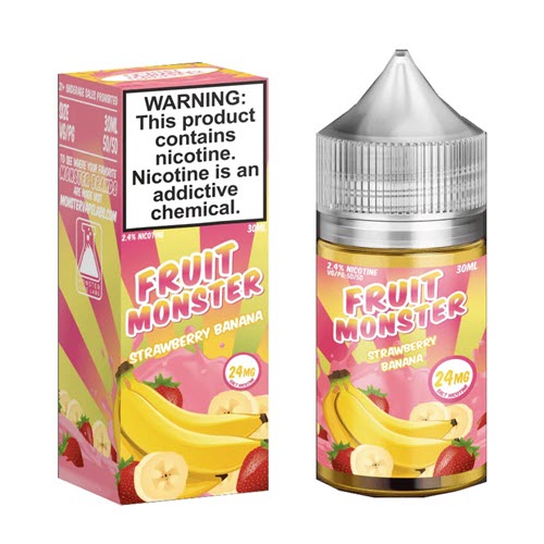 Fruit Monster Strawberry Banana Salt 30ML - Shop Shefa