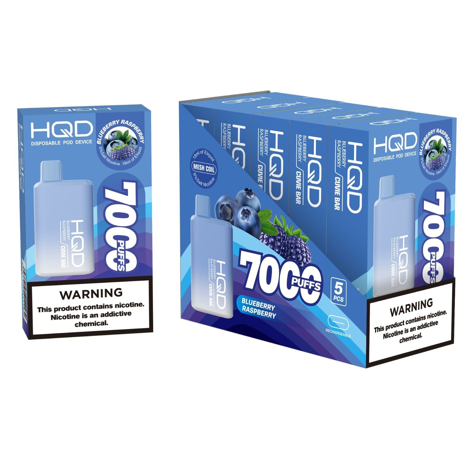 HQD Cuvie Bar Disposable Vape Device - 6PCS - Shop Shefa