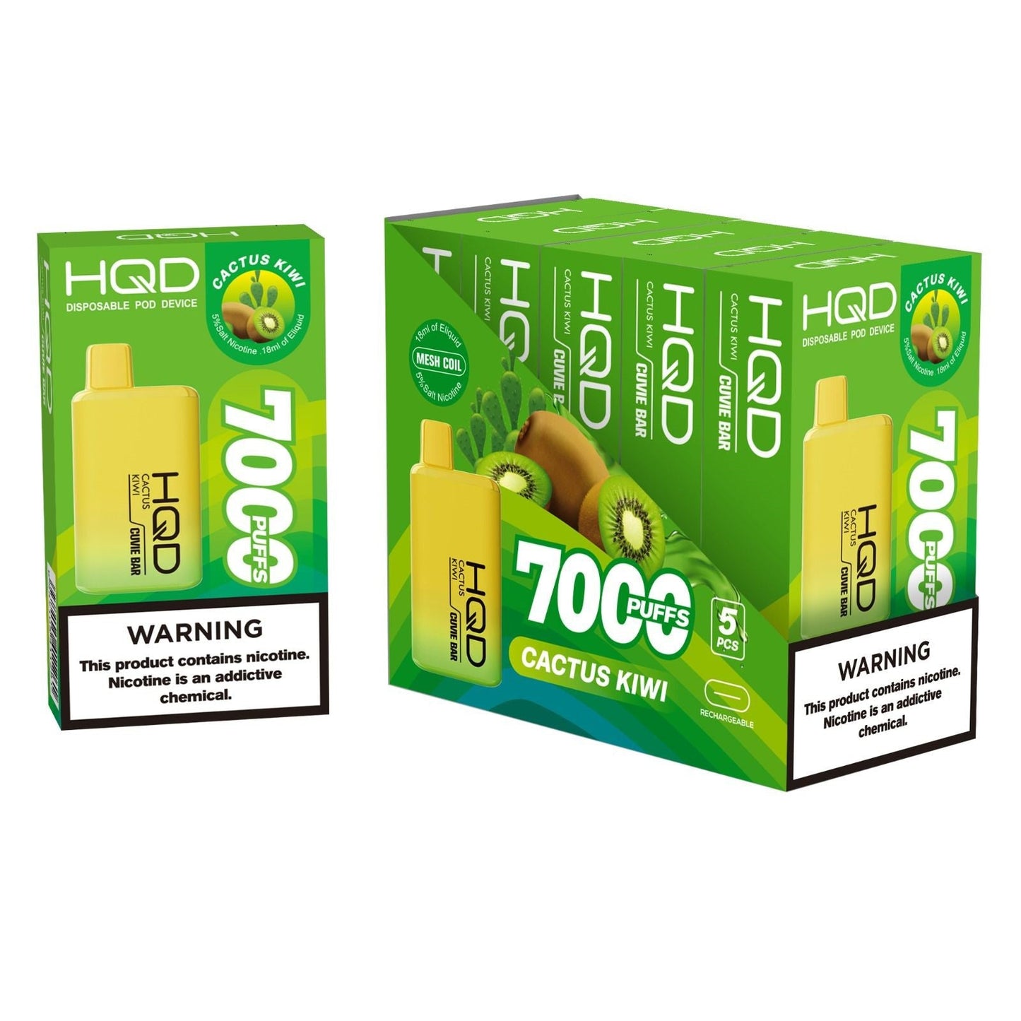 HQD Cuvie Bar Disposable Vape Device - 6PCS - Shop Shefa