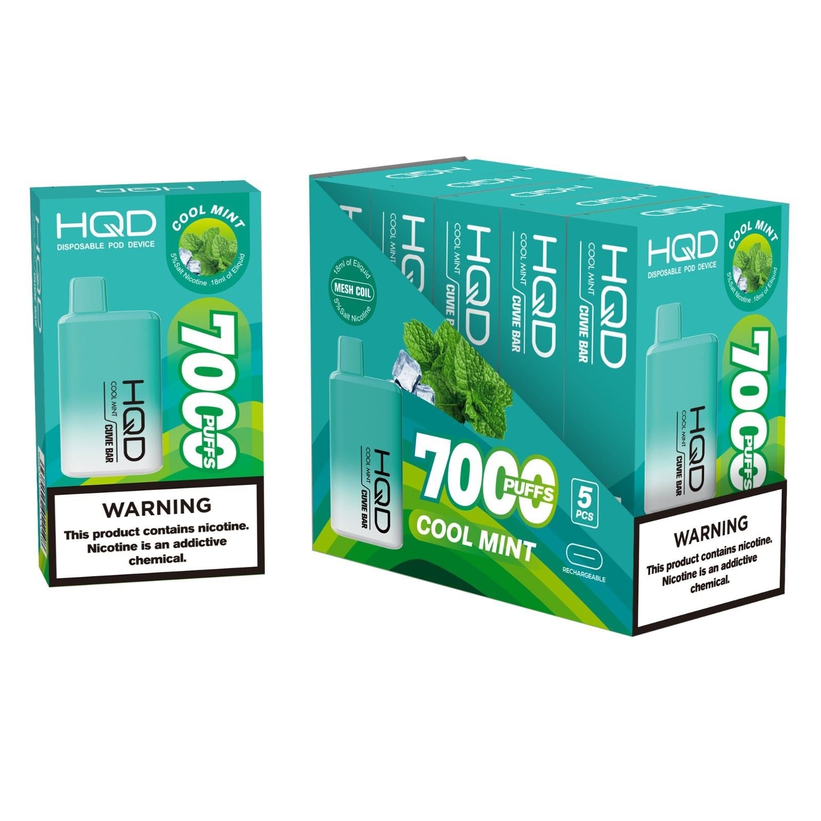 HQD Cuvie Bar Disposable Vape Device - 6PCS - Shop Shefa
