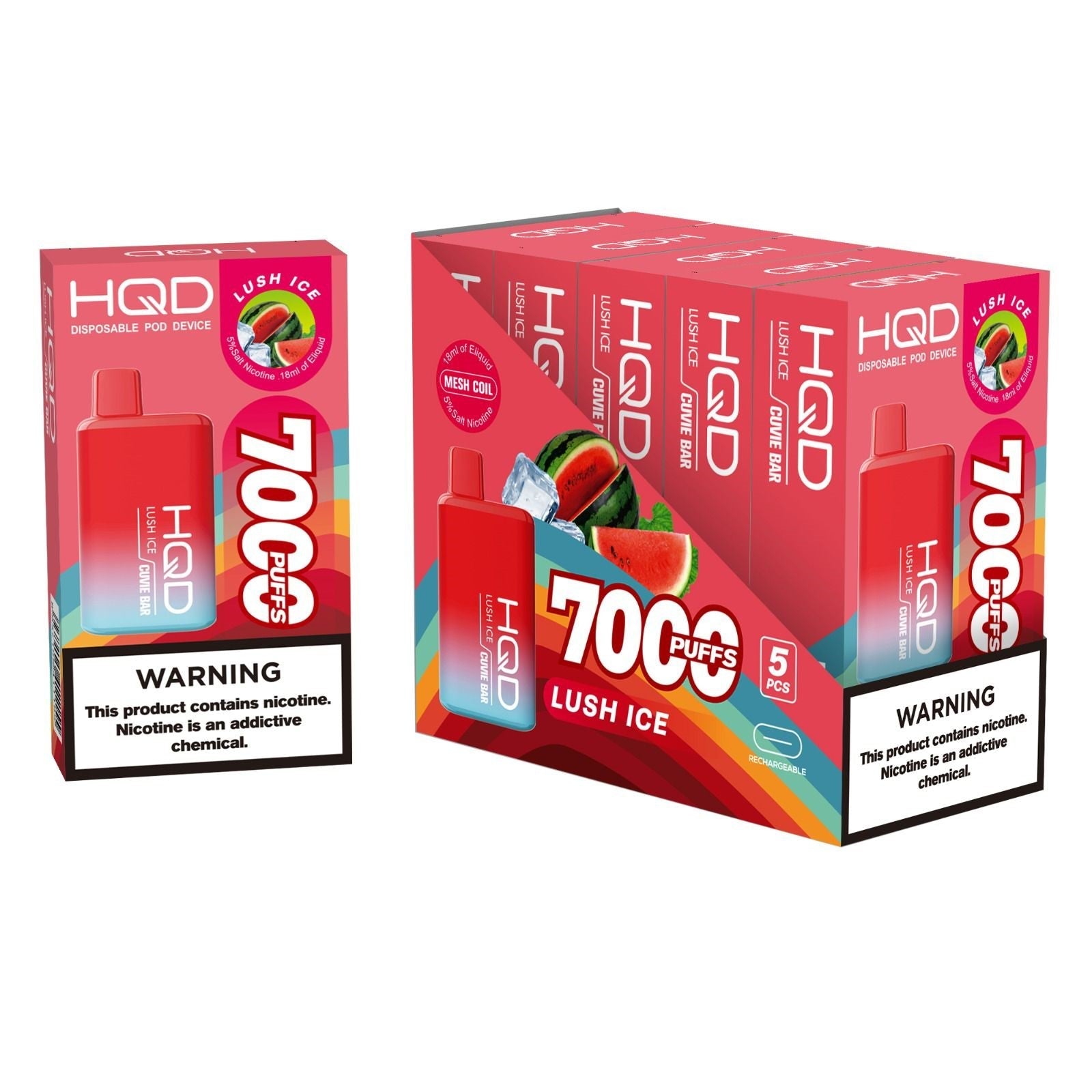 HQD Cuvie Bar Disposable Vape Device - 6PCS - Shop Shefa