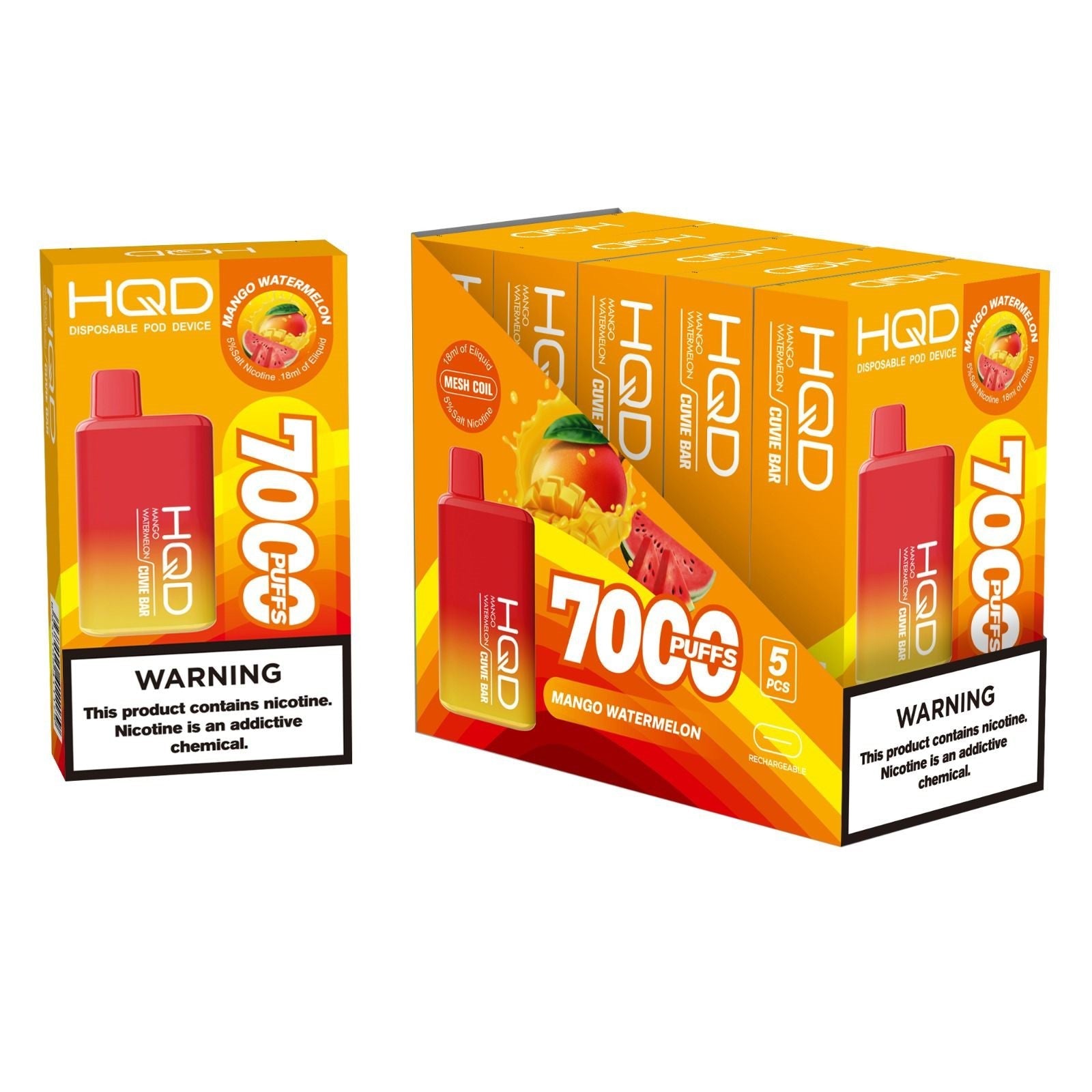 HQD Cuvie Bar Disposable Vape Device - 6PCS - Shop Shefa
