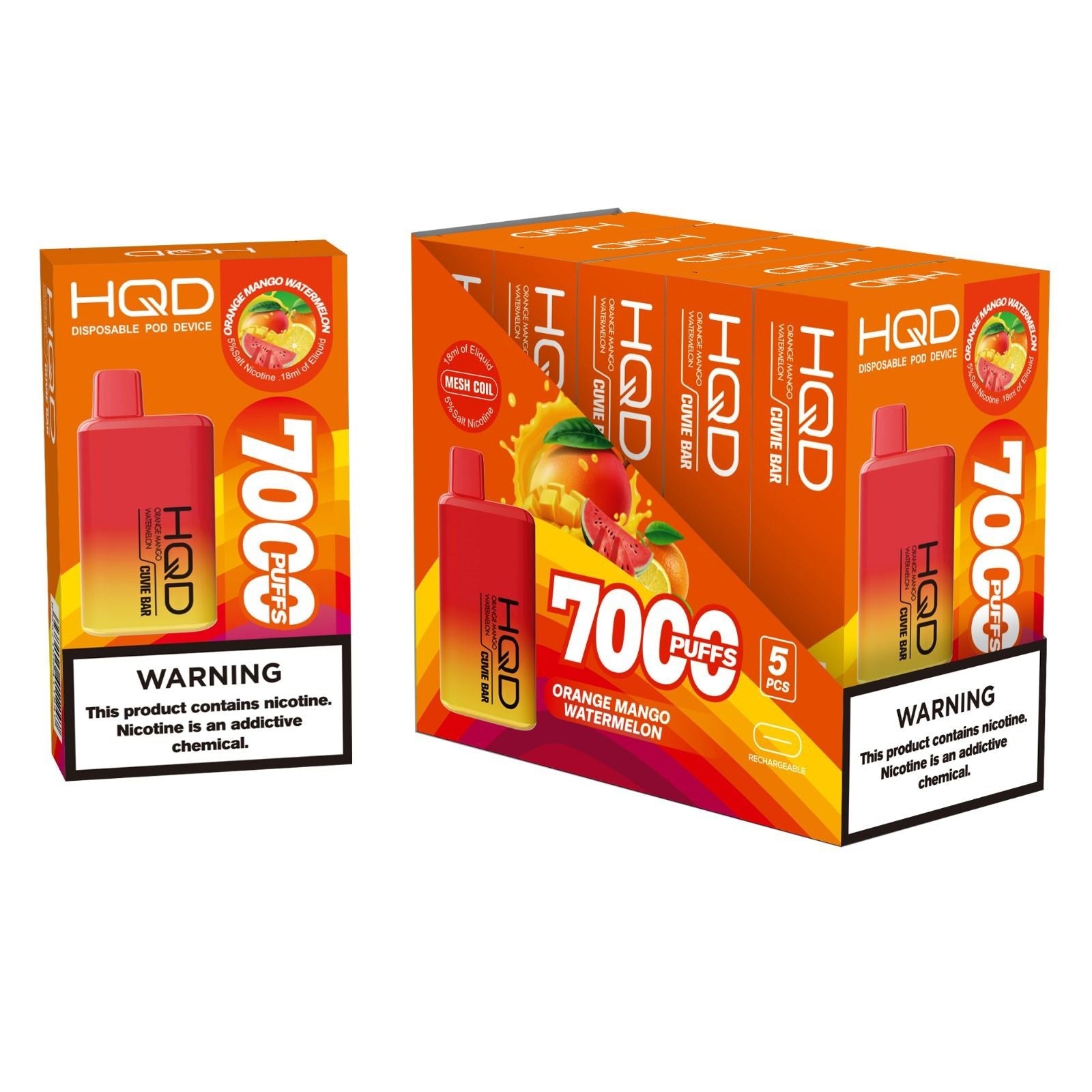 HQD Cuvie Bar Disposable Vape Device - 6PCS - Shop Shefa